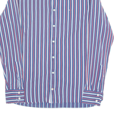 TOMMY HILFIGER Mens Shirt Blue Striped Long Sleeve S