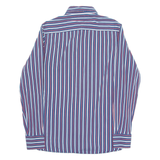 TOMMY HILFIGER Mens Shirt Blue Striped Long Sleeve S