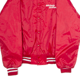 RUBIN BROS Midway Airlines Mens Bomber Jacket Red Nylon 90s USA L
