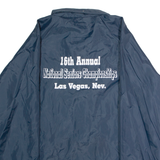 AUBURN SPORTSWEAR 16th Annual National Seniors Championship Las Vegas NV Mens Coach Jacket Blue Nylon 90s USA 2XL
