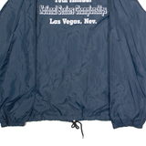 AUBURN SPORTSWEAR 16th Annual National Seniors Championship Las Vegas NV Mens Coach Jacket Blue Nylon 90s USA 2XL