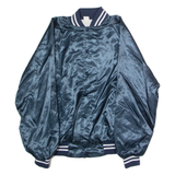 Winner Boats Mens Bomber Jacket Blue Satin Nylon 90s USA XL