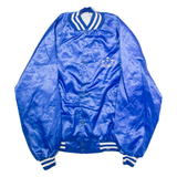 ISS CFI Steel Mens Bomber Jacket Blue Nylon 90s USA XL