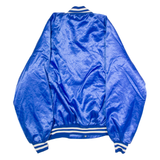 ISS CFI Steel Mens Bomber Jacket Blue Nylon 90s USA XL