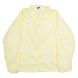 BLAIR Womens Coach Jacket Yellow Nylon 80s XL