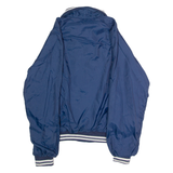 JC PENNEY Mens Coach Jacket Blue Nylon 90s USA M