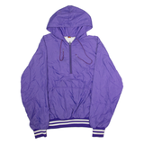 RENNOC County Tennis Mens Pullover Jacket Purple 90s USA Hooded L