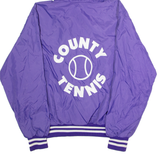 RENNOC County Tennis Mens Pullover Jacket Purple 90s USA Hooded L
