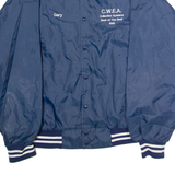 HARTWELL CWEA Best Of The Best 1996 'Gary' Mens Bomber Jacket Blue Nylon 90s USA 2XL