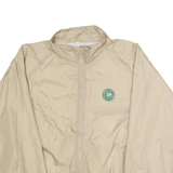 LOGO ATHLETIC Youthlinks California Mens Windbreaker Jacket Beige Nylon 90s USA XL