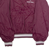 Chico State Basketball 'Schef' Mens Pullover Jacket Maroon Nylon 80s USA M