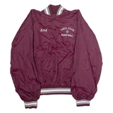 Chico State Basketball 'Schef' Mens Pullover Jacket Maroon Nylon 80s USA M