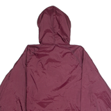 CHARLES RIVER APPAREL Mens Pullover Jacket Maroon Nylon 90s Hooded S