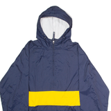 CHARLES RIVER APPAREL Mens Pullover Jacket Blue Nylon 90s Hooded M