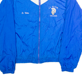 KAMPUS KOLORS JT Alton Trojans 'D. White' Mens Windbreaker Jacket Blue Nylon 90s L