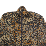 LADY BEAR Womens Shell Jacket Beige Silk 90s 2XL