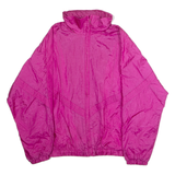 PACIFIC TRAIL COUNTRY CLUB Mens Shell Jacket Pink Nylon 90s Hooded XL