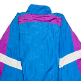 DREIMAR Mens Shell Jacket Blue Nylon 90s Colourblock M