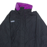 COLUMBIA Bugaboo Womens Rain Jacket Black Nylon 90s Colourblock L