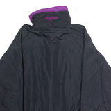 COLUMBIA Bugaboo Womens Rain Jacket Black Nylon 90s Colourblock L