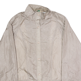 HABAND Womens Shell Jacket Silver Nylon 90s M