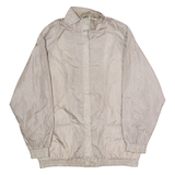 HABAND Womens Shell Jacket Silver Nylon 90s M