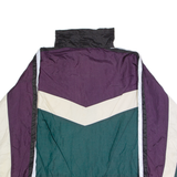 ENERGY ZONE Womens Windbreaker Jacket Green Nylon 90s Colourblock L