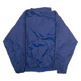 BOLD SPIRIT Womens Shell Jacket Blue Nylon 90s Floral S