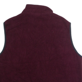 WOOLRICH Mens Fleece Gilet Maroon XL