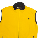 CHAMPION Mens Fleece Gilet Yellow L