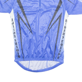 CRANE Cycling Mens Jersey Blue 1/4 Zip S