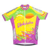 GSG Cycling Mens Jersey Yellow 1/4 Zip M