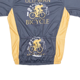 NEVER UNDERESTIMATE AN OLD MAN WITH A BICYCLE Cycling Mens Jersey Grey L