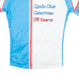 VERMARC Cycling Mens Jersey Blue 1/4 Zip L