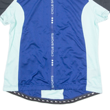 CRIVIT Cycling Womens Jersey Blue 1/4 Zip L