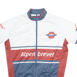 CRESPO Cycling Mens Jersey White 1/4 Zip L