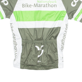 89 SPORTS Cycling Mens Jersey Green 1/4 Zip XS