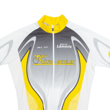 SOULLIMIT Cycling Mens Jersey White 1/4 Zip S