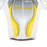 SOULLIMIT Cycling Mens Jersey White 1/4 Zip S