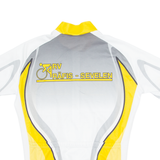 SOULLIMIT Cycling Mens Jersey White 1/4 Zip S