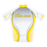 SOULLIMIT Cycling Mens Jersey White 1/4 Zip S