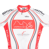 TEXNER Cycling Mens Jersey White 1/4 Zip S