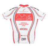 TEXNER Cycling Mens Jersey White 1/4 Zip S