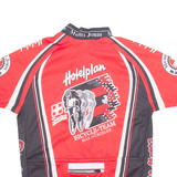 MICHEL JORDI Cycling Mens Jersey Red 1/4 Zip XS