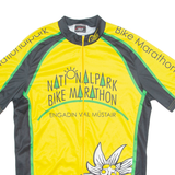 CUORE Cycling Mens Jersey Yellow 1/4 Zip M