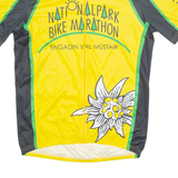 CUORE Cycling Mens Jersey Yellow 1/4 Zip M