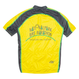 CUORE Cycling Mens Jersey Yellow 1/4 Zip M