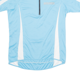 BRUNEX Cycling Mens Jersey Blue 1/4 Zip L