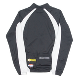 BICIMANIA Cycling Mens Jersey Black Long Sleeve 1/4 Zip XL