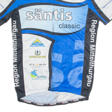 CUORE Cycling Mens Jersey Blue 1/4 Zip M